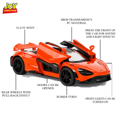 McLaren 765LT  Model Car, 1:32 Scale  (Orange)