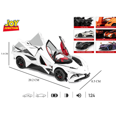 Apollo EVO  Model Car, 1:24 Scale (White)