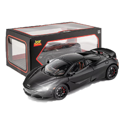 McLaren 720s Convertible Version Model Car, 1:24 Scale (Black)