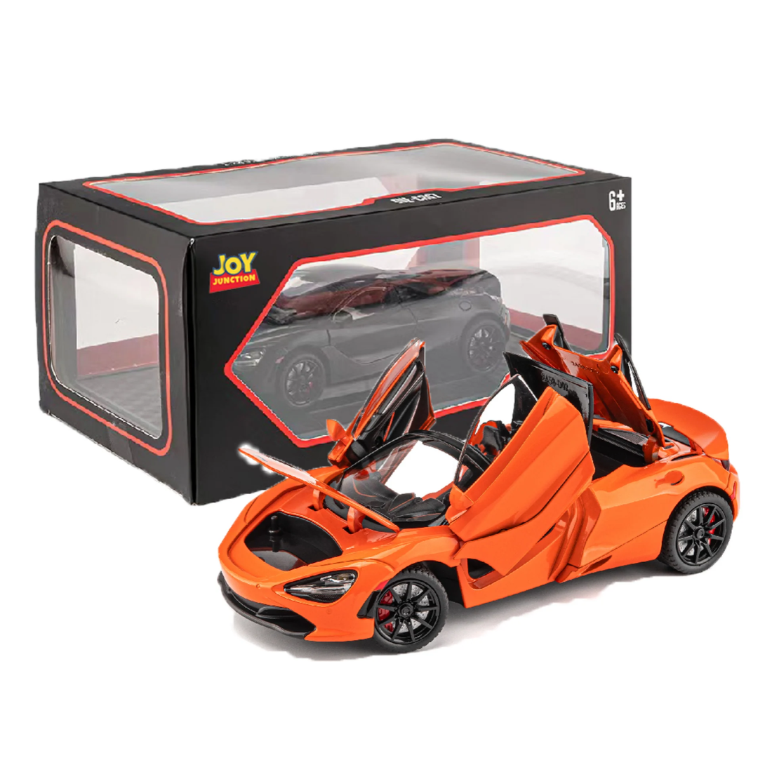McLaren 720s Convertible Version Model Car, 1:24 Scale (Orange)