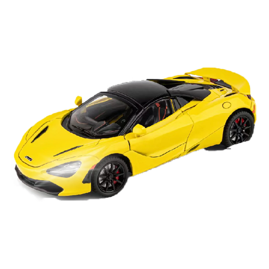 McLaren 720s Convertible Version Model Car, 1:24 Scale (Yellow)