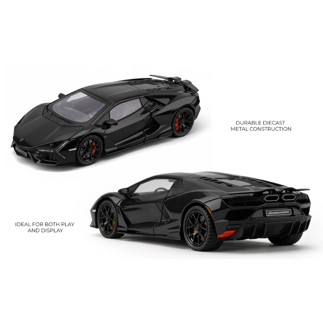Lamborghini Revuelto  Model Car , 1:24 Scale (Black)