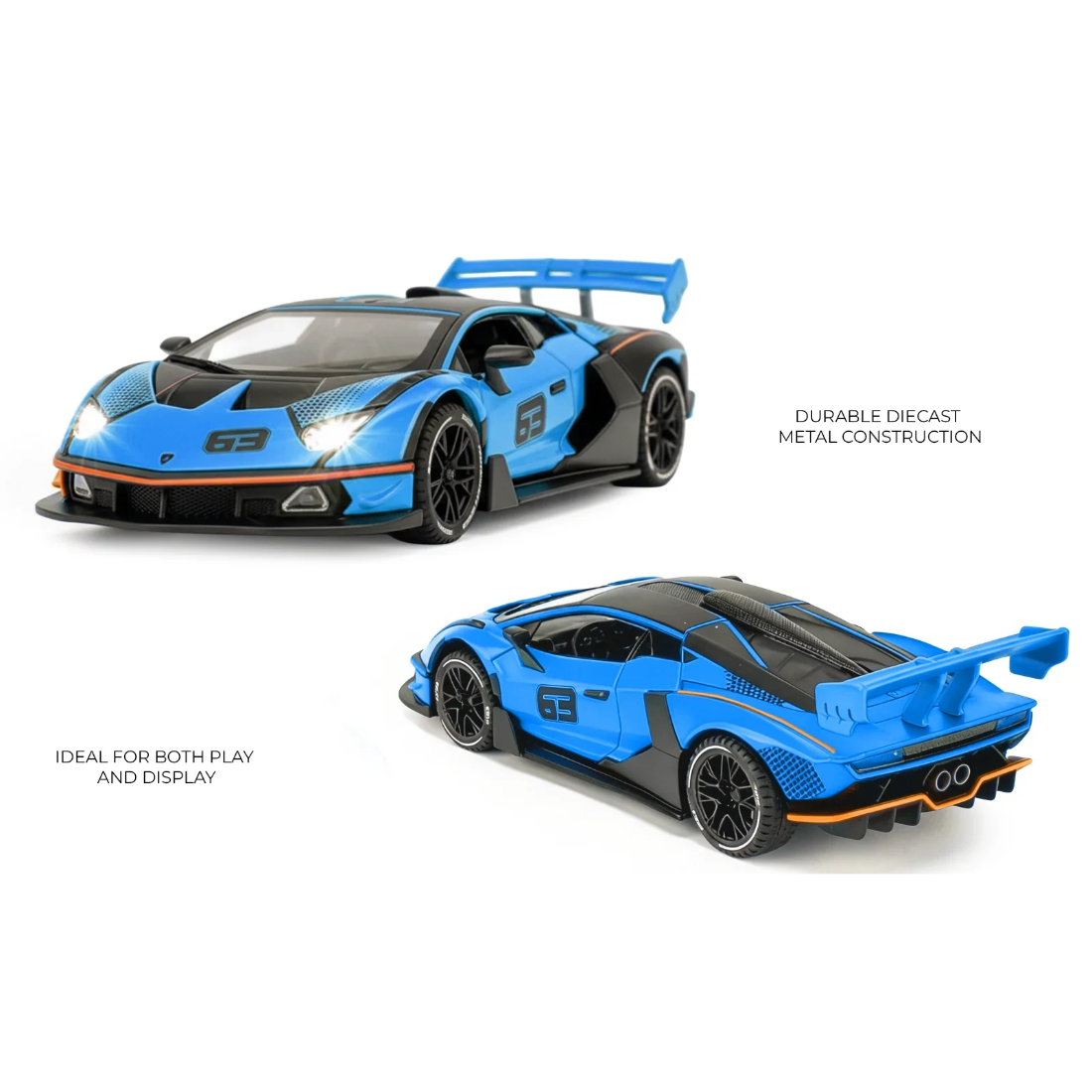 Lamborghini SCV12 Model Car, 1:32 Scale (Blue)