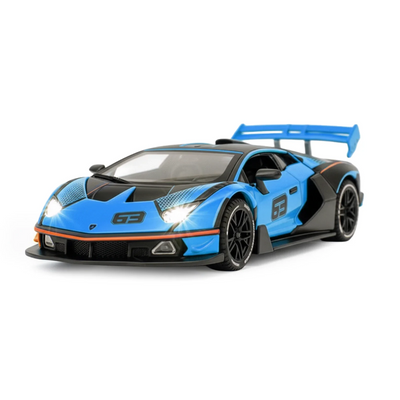 Lamborghini SCV12 Model Car, 1:32 Scale (Blue)