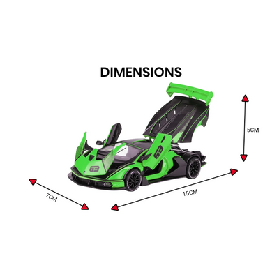 Lamborghini SCV12 Model Car, 1:32 Scale (Green)