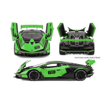 Lamborghini SCV12 Model Car, 1:32 Scale (Green)