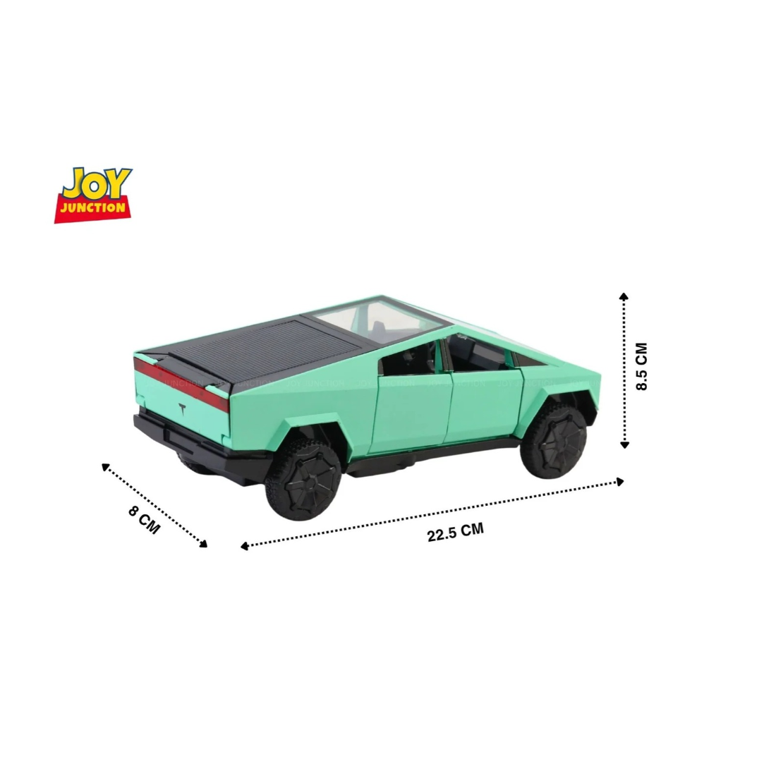 Tesla Cyber Truck Pickup Model Car, 1:24 Scale (Green)