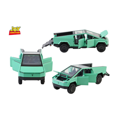 Tesla Cyber Truck Pickup Model Car, 1:24 Scale (Green)
