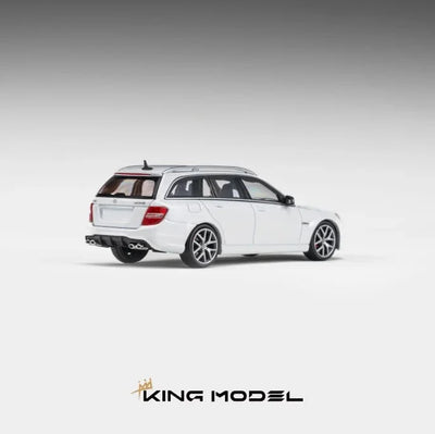 *PRE-ORDER* Mercedes Benz AMG C63 Wagon White (Limited to 500pcs), 1:64 Scale