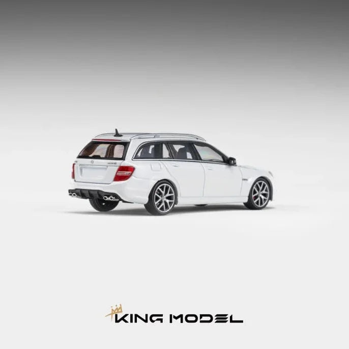 *PRE-ORDER* Mercedes Benz AMG C63 Wagon White (Limited to 500pcs), 1:64 Scale