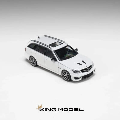 *PRE-ORDER* Mercedes Benz AMG C63 Wagon White (Limited to 500pcs), 1:64 Scale
