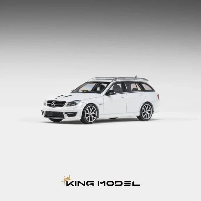 *PRE-ORDER* Mercedes Benz AMG C63 Wagon White (Limited to 500pcs), 1:64 Scale