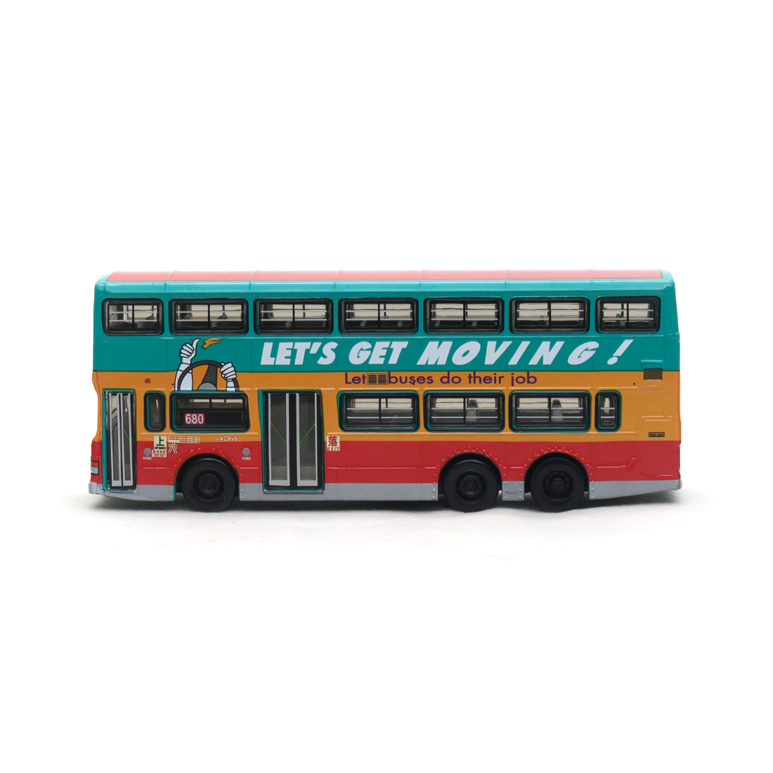 *PRE-ORDER* KMB Dennis Dragon 11m "Smooth Traffic Benefits All" (680), 1:64 Scale