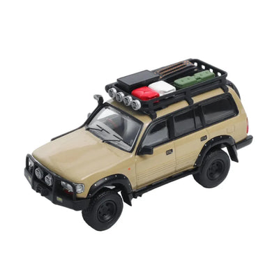 Premium scale diecast model car  – Toyota No.631 Land Cruiser 80, 1:64 Scale (Beige) Collectible