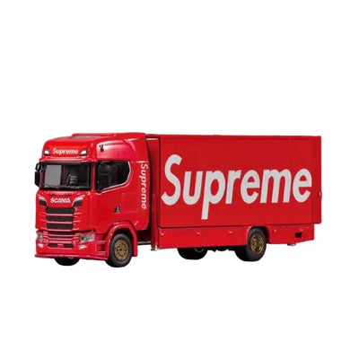 Premium scale diecast model car  – Scania 730 S No.149 Enclosed/Double Deck Tow Truck, 1:64 Scale (Red) Collectible