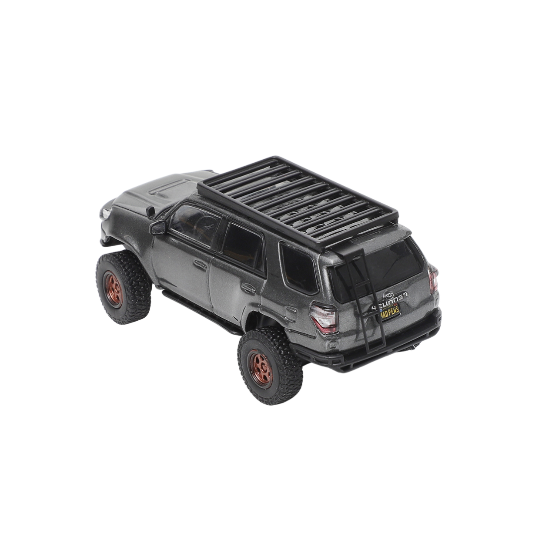 Premium scale diecast model car  – *PRE-ORDER* Toyota 4Runner Pre-Runner with accessories, 1:64 Scale (Grey) Collectible