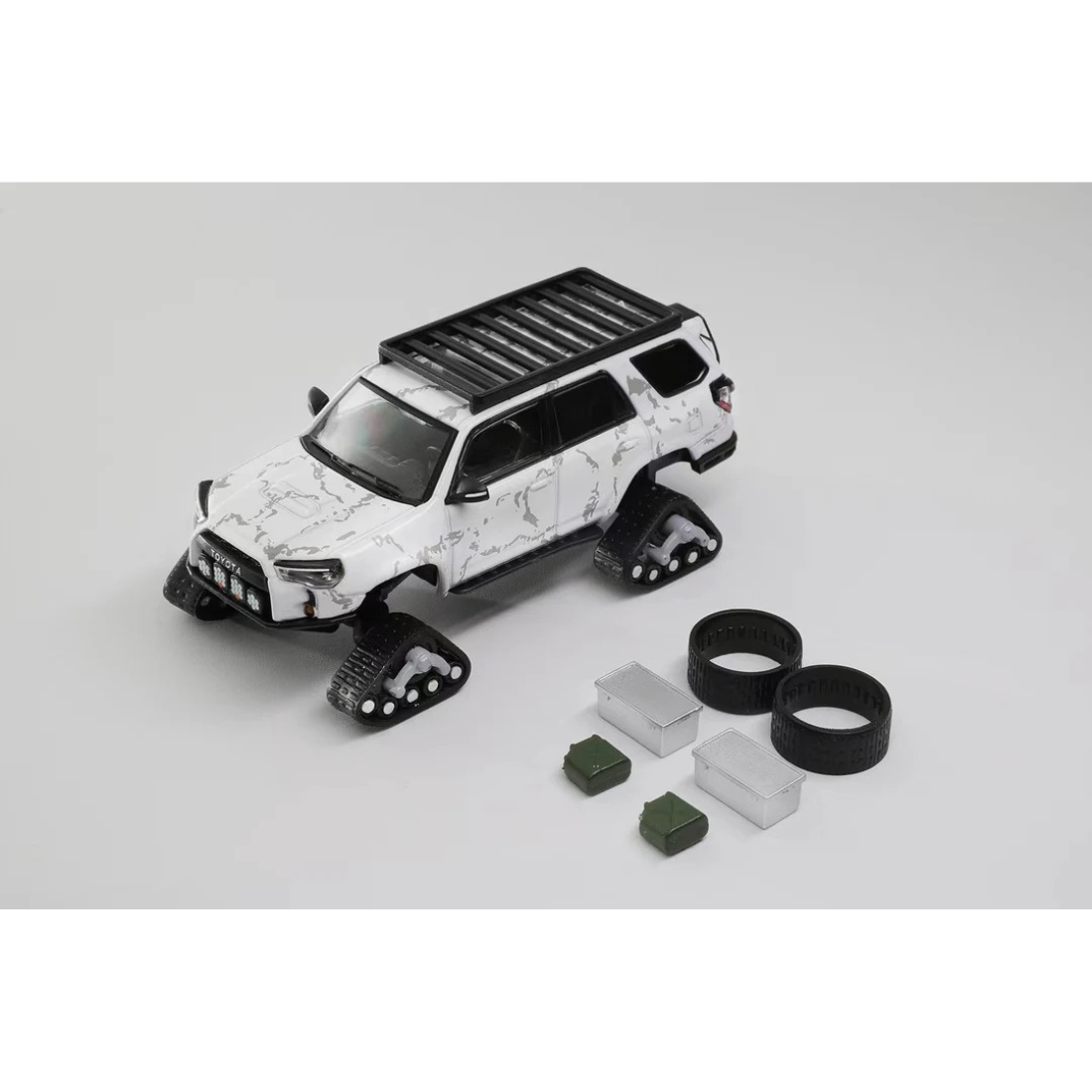 Toyota Modified Snowmobile, 1:64 Scale (White)