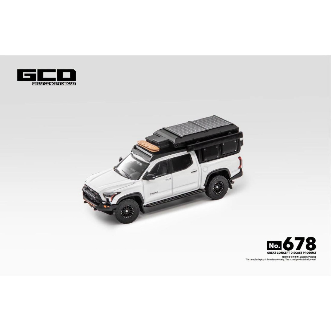 *PRE-ORDER* Toyota Tundra TRD PRO Camper with Accessories, 1:64 Scale (White)