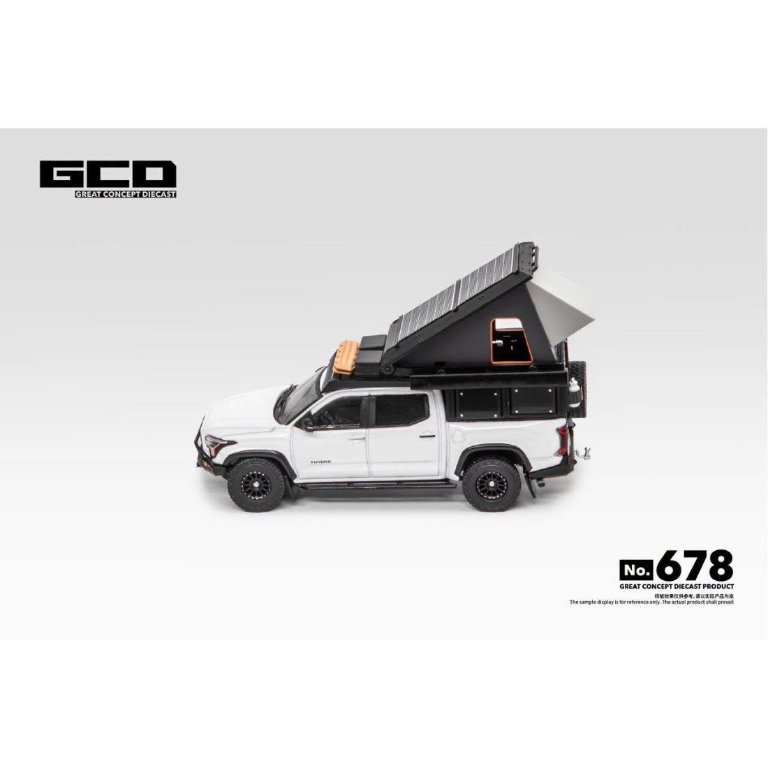 *PRE-ORDER* Toyota Tundra TRD PRO Camper with Accessories, 1:64 Scale (White)