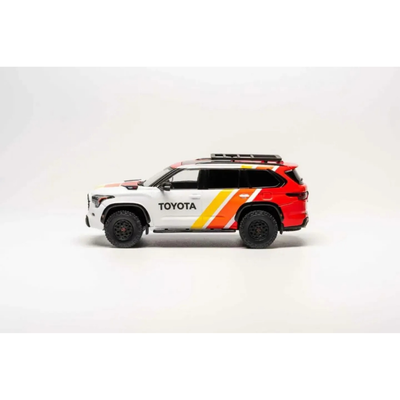 *PRE-ORDER* Toyota Sequoia TRD PRO TRD Heritage Livery, 1:64 Scale (White)