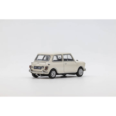 Premium scale diecast model car  – Morris Mini Cooper S, 1:64 Scale (White) Collectible