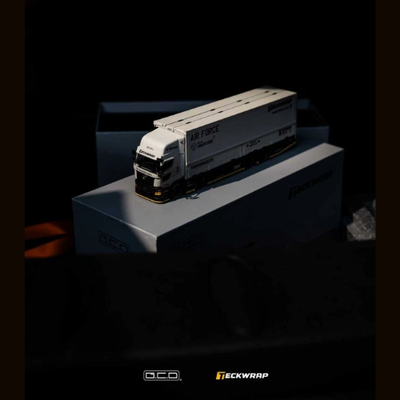 Premium scale diecast model car  – *HEC 2026* TeckWrap Air Force Hino Profia 2018, 1:64 Scale (Grey) Collectible
