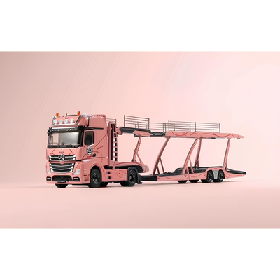 *PRE-ORDER* Fuso Fighter (1024) Transporter with MX-5 Spec Miata (NC1) Pink (Limited Gift Set), 1:64 Scale