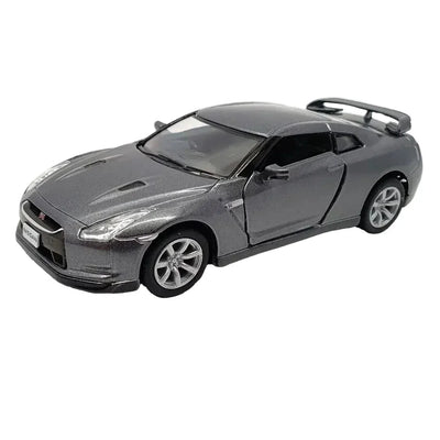 Premium scale diecast model car  – Nissan GT-R R35 2009, 1:36 Scale (Grey) Collectible