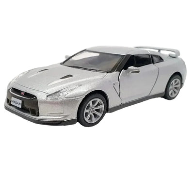 Premium scale diecast model car  – Nissan GT-R R35 2009, 1:36 Scale (Silver) Collectible