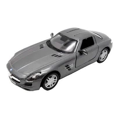 Premium scale diecast model car  – Mercedes-Benz SLS AMG, 1:36 Scale (Grey) Collectible