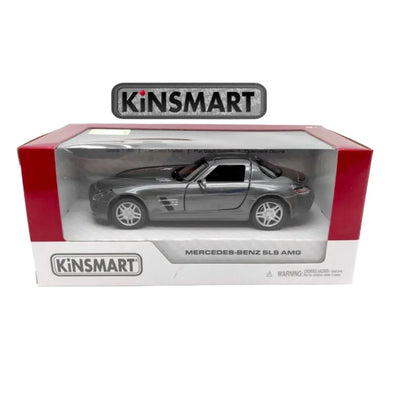 Premium scale diecast model car  – Mercedes-Benz SLS AMG, 1:36 Scale (Grey) Collectible