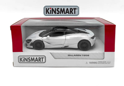 Premium scale diecast model car  – McLaren 720S, 1:36 Scale (White) Collectible