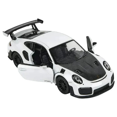 Premium scale diecast model car  – Porsche 911 GT2 RS, 1:36 Scale (White) Collectible