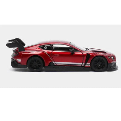 Premium scale diecast model car  – Bentley Continental GT3, 1:36 Scale (Red) Collectible