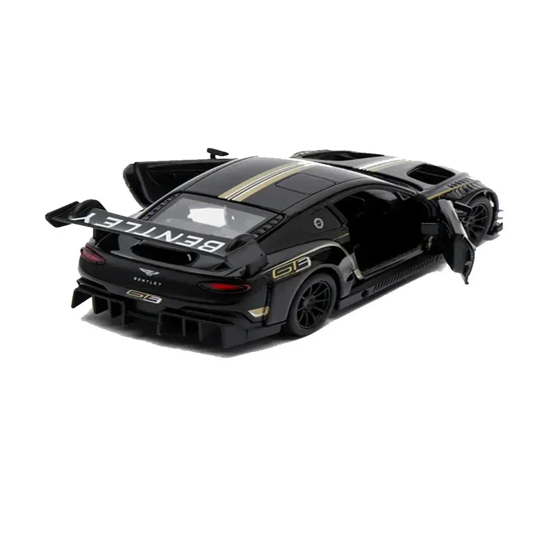 Premium scale diecast model car  – Bentley Continental GT3, 1:36 Scale (Black) Collectible