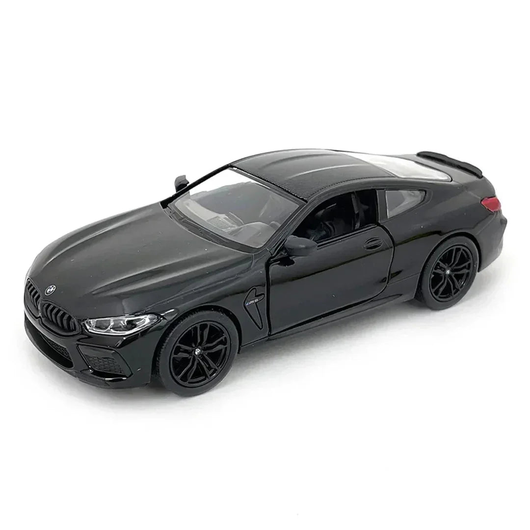Premium scale diecast model car  – BMW M8 Competition Coupe, 1:36 Scale (Black) Collectible