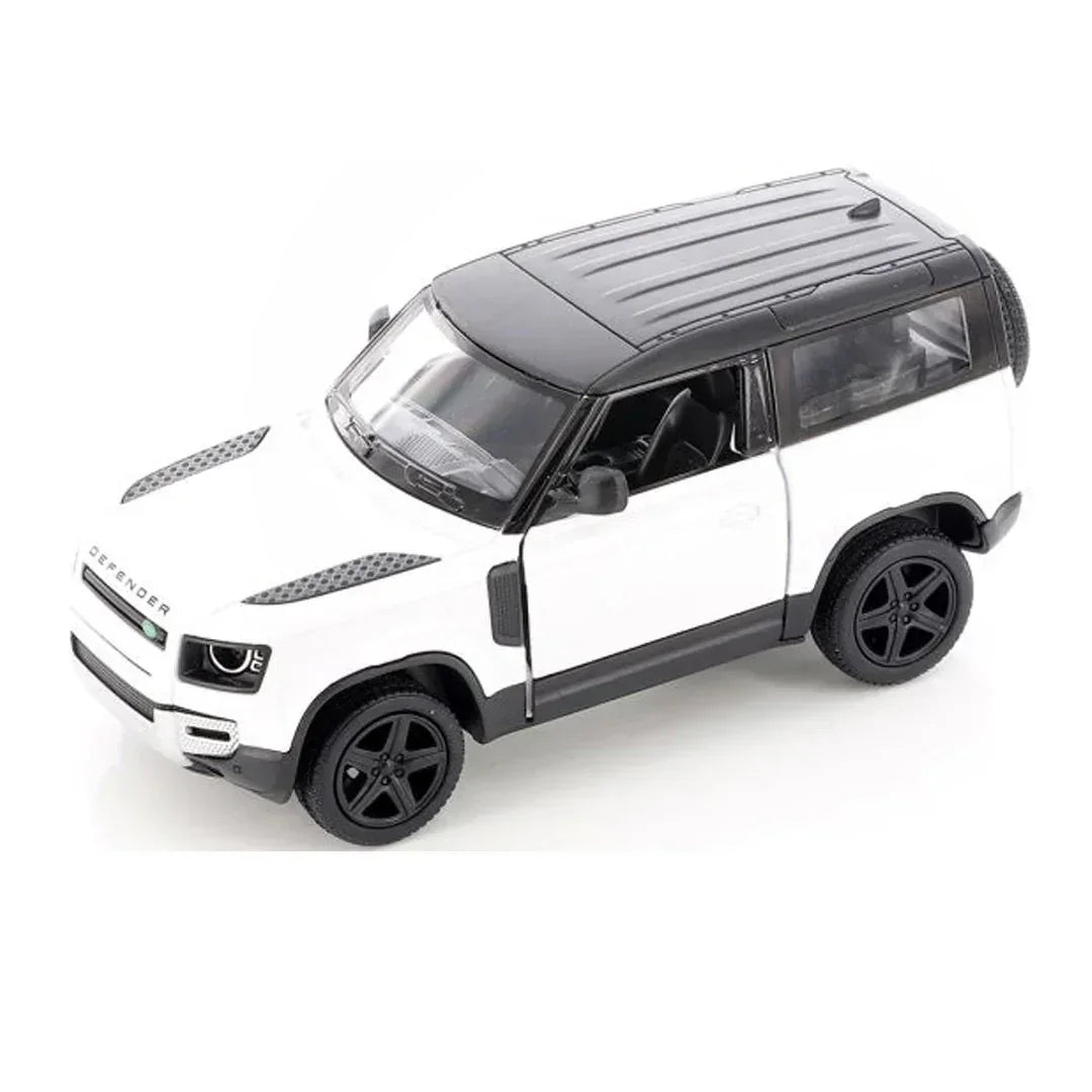 Premium scale diecast model car  – Land Rover Defender 90, 1:36 Scale (White) Collectible