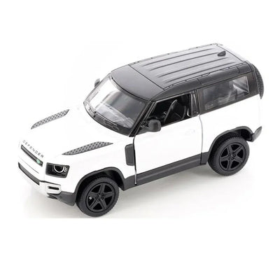Premium scale diecast model car  – Land Rover Defender 90, 1:36 Scale (White) Collectible