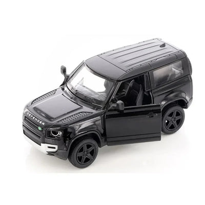 Premium scale diecast model car  – Land Rover Defender 90, 1:36 Scale (Black) Collectible