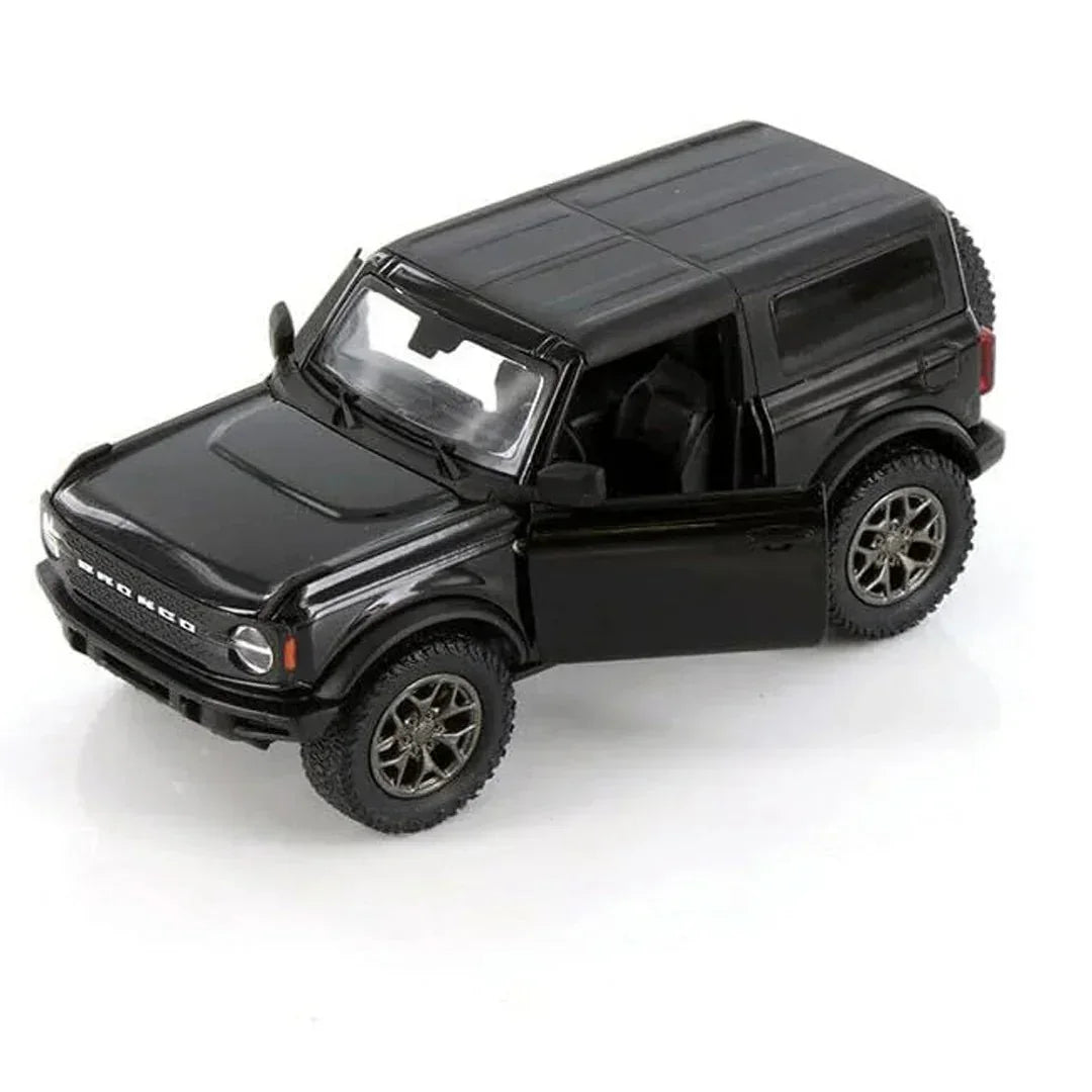 Premium scale diecast model car  – Ford Bronco (Hard Top) 2022, 1:36 Scale (Black) Collectible