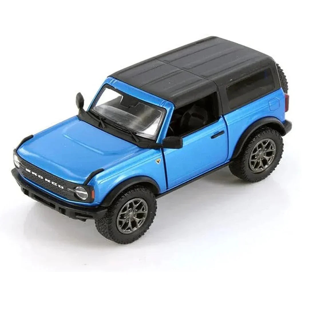 Premium scale diecast model car  – Ford Bronco (Hard Top) 2022, 1:36 Scale (Blue) Collectible