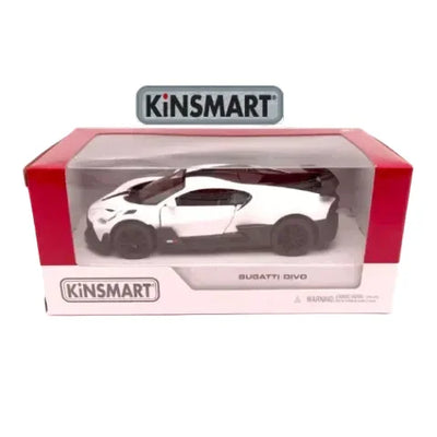 Premium scale diecast model car  – Bugatti Divo, 1:36 Scale (White) Collectible