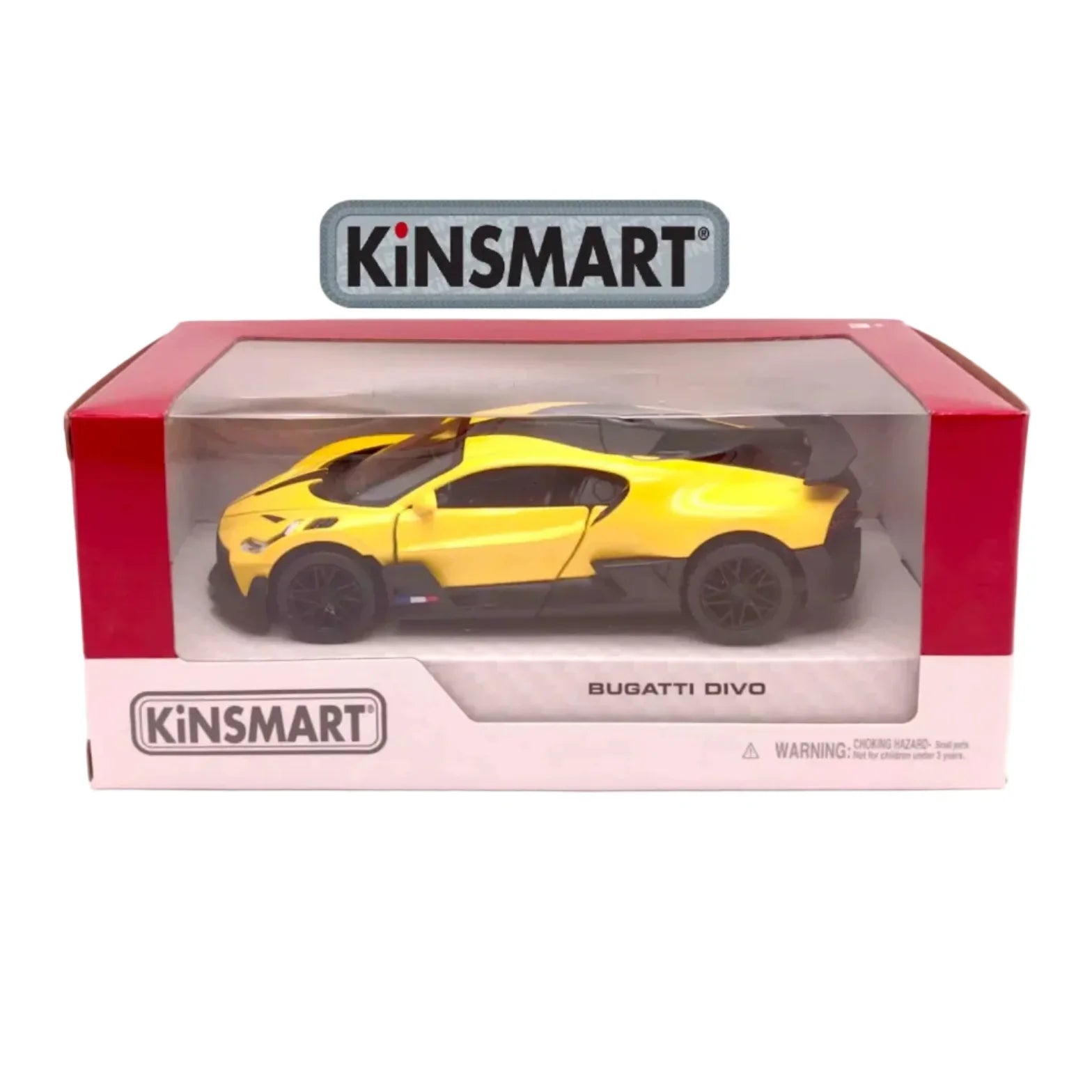 Premium scale diecast model car  – Bugatti Divo, 1:36 Scale (Yellow) Collectible