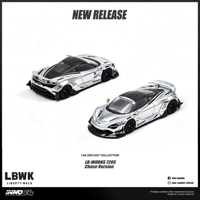 *PRE-ORDER* " Liberty Walk 720S  Chase Car 1/6", 1:64 Scale