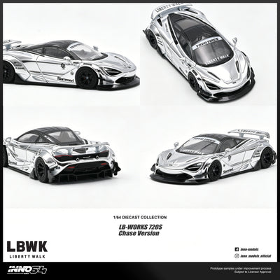 *PRE-ORDER* " Liberty Walk 720S  Chase Car 1/6", 1:64 Scale