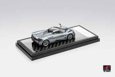 Premium scale diecast model car  – *HEC 2026* Pagani Huarya Roadster, 1:64 Scale (Ice Blue) Collectible