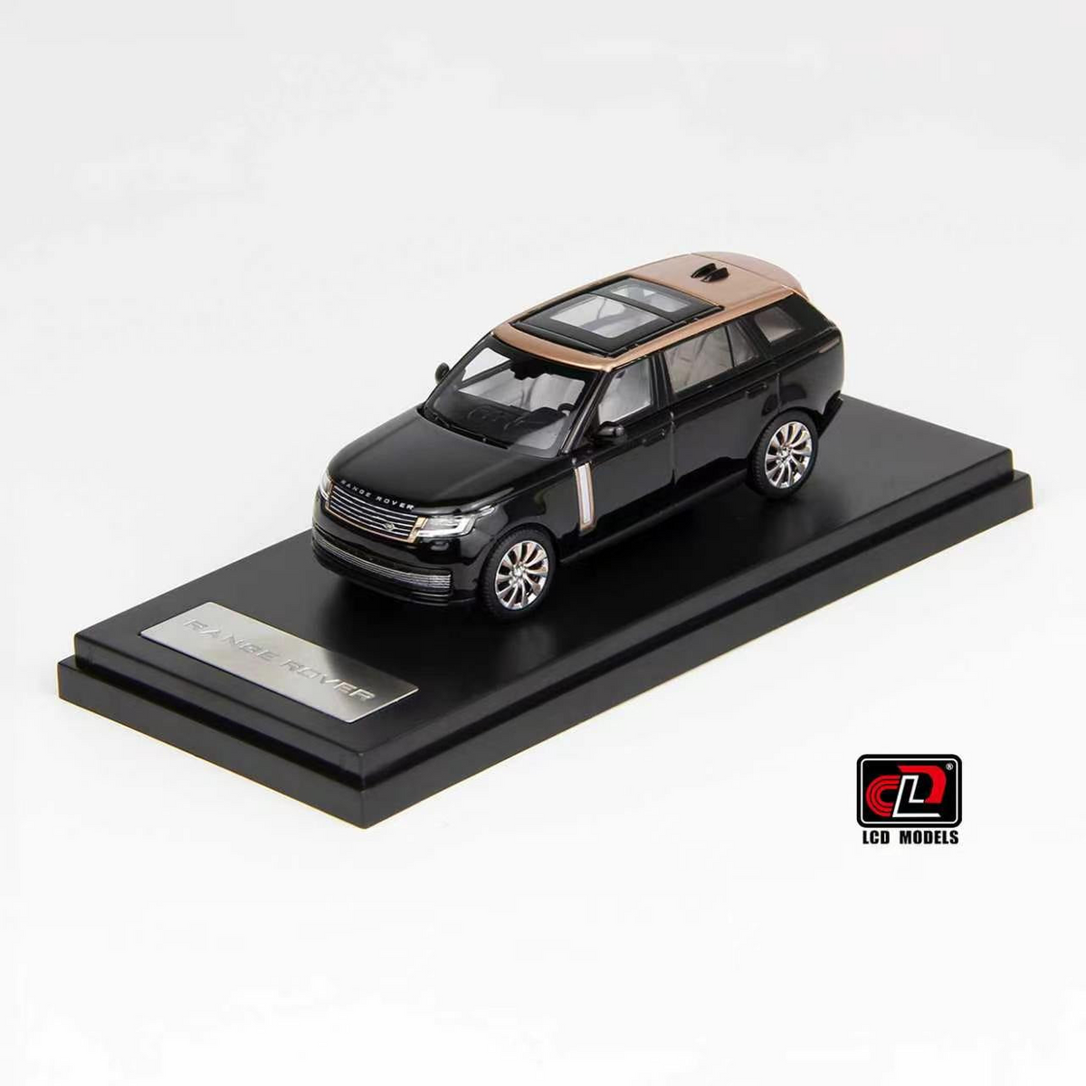 Land Rover Range Rover, 1:64 Scale (Black with gold roof)