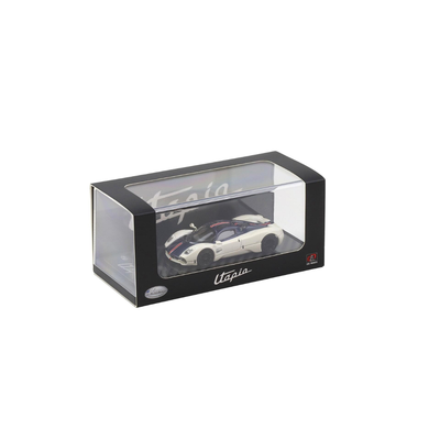 Pagani Utopia, 1:64 Scale (White with blue carbon)