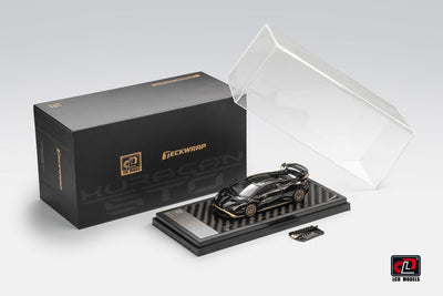Premium scale diecast model car  – *HEC 2026* Lamborghini Huracan STO, 1:64 Scale (Black & Gold) Collectible