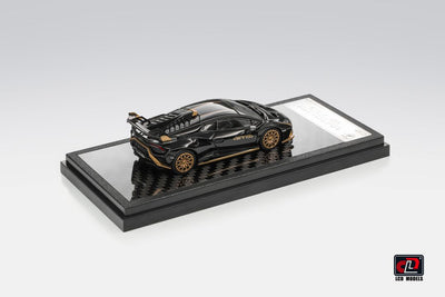 Premium scale diecast model car  – *HEC 2026* Lamborghini Huracan STO, 1:64 Scale (Black & Gold) Collectible